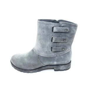 Naturalizer N5 Comfort Gray Suede Leather Buckle Ankle Boots Womens Size 8.5 W